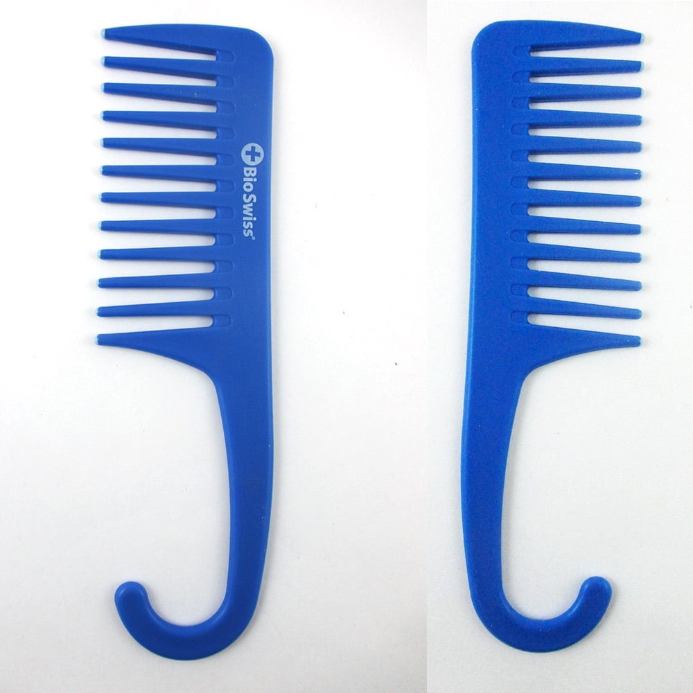 2 x Detangling Shower Comb Wide Tooth Hair Brush Durable Dry Wet Long