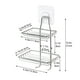 thumbnail image 3 of Fiudx Ofertas flash Artículos en oferta Estante de jabón de acero inoxidable, estante de almacenamiento para baño, estante de almacenamiento de jabón montado en la pared no perforado, 3 of 7