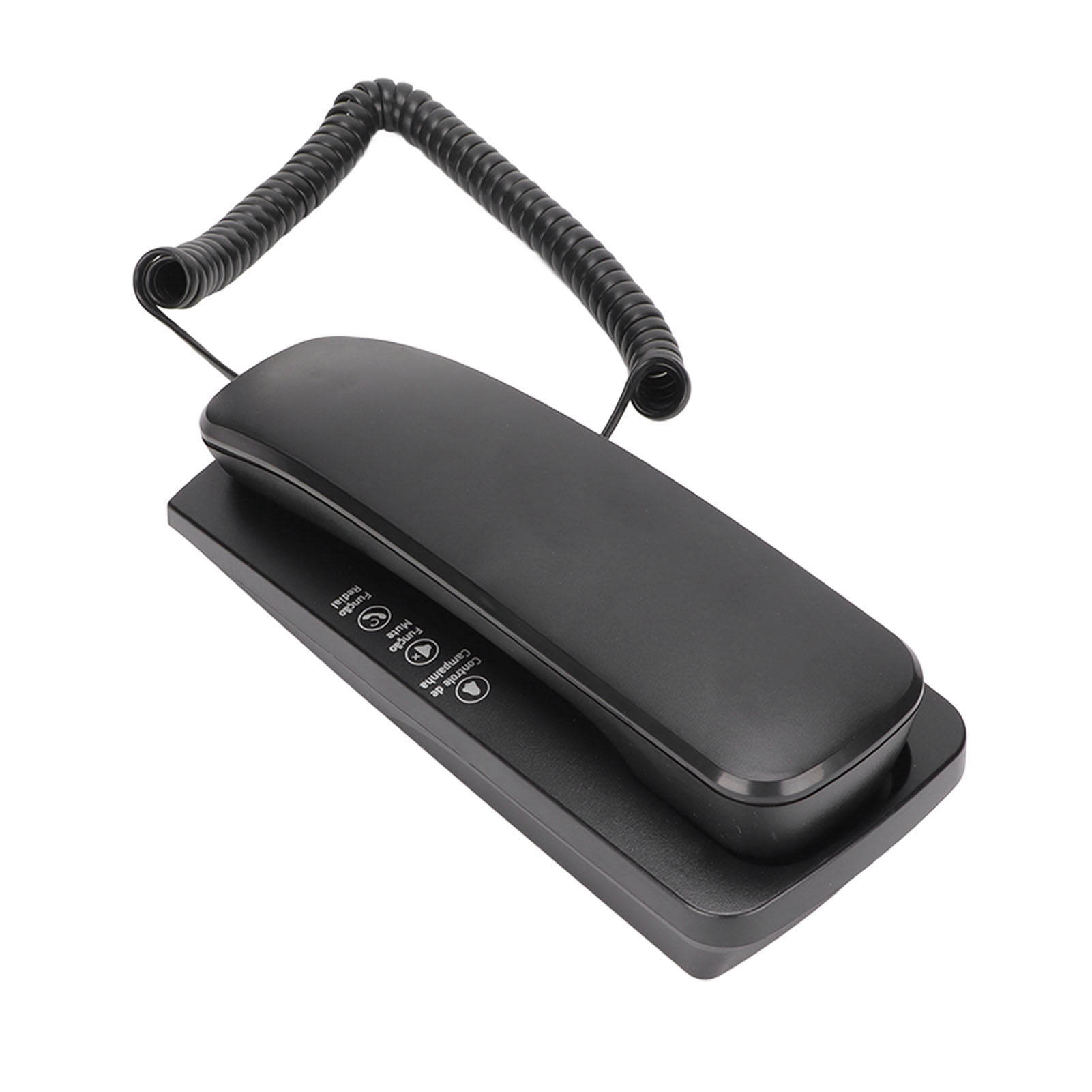 Landline Phone, Battery Free Function Wall Phone With Handset For Home