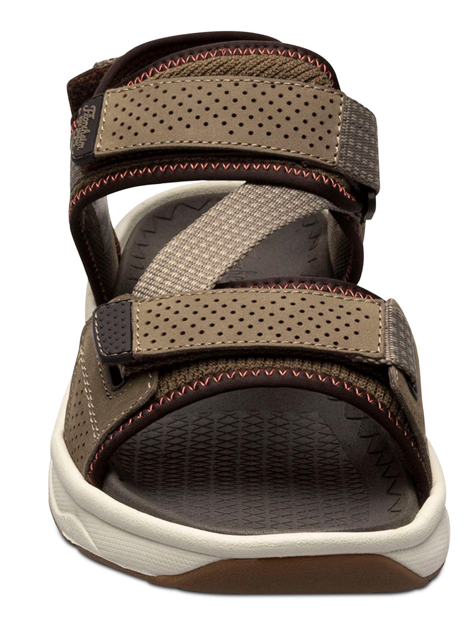 FLORSHEIM Mens Brown Adjustable Perforated Tread Lite Round  display picture 2