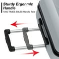 thumbnail image 4 of Hikolayae Slab Collection Hardside Spinner Luggage Sets in Argent Silver, 3 Piece - TSA Lock, 4 of 6