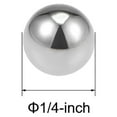 thumbnail image 2 of Uxcell Bearing Balls 6.5mm Chrome Steel G10 Precision Ball 60-63 HRC 50 Pack, 2 of 3