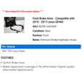thumbnail image 2 of Front Brake Hose - Compatible with 2010 - 2017 GX460 2011 2012 2013 2014 2015 2016, 2 of 2