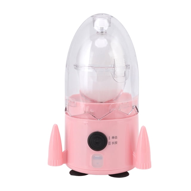 Huevo Spinner Recargable Fondo de Silicona Material ABS de Grado Alimenticio Cocteleras de Huevo Doradas para el Hogar 15W 5V Rosa