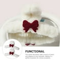 thumbnail image 4 of 2 Pcs Plush Gripper Claw Clips for Hair Accessories Women Pins Fuzzy Jaw Bow Miss, 4 of 6