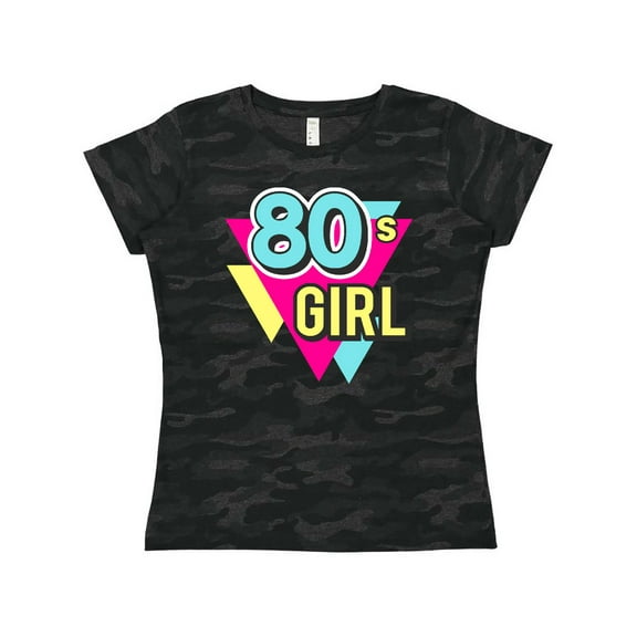 Inktastic Vibrant Colors 80s Girl Women's T-Shirt