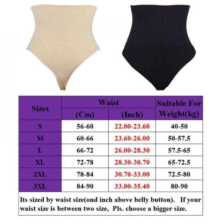 Women Waist Cincher Girdle Tummy Control Thong Panty Slimmer Body