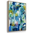 thumbnail image 3 of Green Passage Framed Premium Gallery Wrapped Canvas - Ready to Hang - 27 x 41 - Natural Wood Floating Frame, 3 of 9