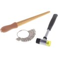 thumbnail image 3 of Rubber Hammer Ring Mandrel Sizer Ring Sizer Guage US Jewelry Tools Kit, 3 of 5