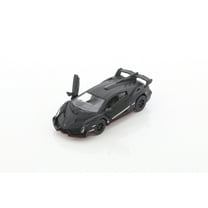 Lamborghini Veneno, Matte Black - Kinsmart 5370/1D - 1/36 Scale Diecast Model Car