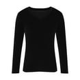 thumbnail image 4 of T Shirts for Women Velour Sweatshirt Women V Neck Long Sleeve Casual Pullover Soft Warm Shirts Velvet Tops Fall Outfits for Women 2025 Womens Fashion Top Shirts, 4 of 6