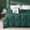 Green, variant on Size Goose Down Fiber Comforter, Duvet Insert with Soft Downproof Cover for Summer/Hot Sleepers, Hotel-Luxury Bed Comforter (88"X88", White)
