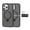 Black, variant on Rotating Invisible Magnetic Bracket Applicable Pivot Frosted Phone Case