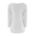 thumbnail image 5 of Womens Casual Solid Long Sleeve Jumper Sweaters Blouse, 5 of 5