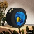 thumbnail image 6 of Yiaed Sports Tennis Ball Print Travel Jewelry Case Bridesmaid Gift Boxes Jewelry Travel Organizer Small Round Jewelry Box Mini Storage-Black, 6 of 7