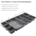 thumbnail image 3 of czcpp-Felt Drawer Organizer Tray, 8 Pack Shallow Desk Drawer Organizer, Save Desk Space Dividers Box for Office Gadgets and Jewelry Storage (Dark Gray), 3 of 4