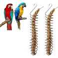 thumbnail image 4 of Comederos de frutas, 2 piezas Comedero de pájaros en espiral Accesorios de alimentación en jaula Comedero de frutas y verduras Cesta de pájaros para loros Comida para pájaros o animales pequeños para masticar y jugar. ER, 4 of 5