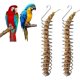 thumbnail image 4 of Comedero de frutas JM 2 piezas en espiral para pájaros Accesorios de alimentación en jaula, 4 of 5
