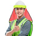 thumbnail image 2 of Parasol para casco de seguridad, banda reflectante, protector de sombrero, banda elástica, sombrero de construcción, parasol para el cuello, 2 of 8