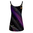 thumbnail image 4 of Gibobby Camisetas Mujer Baratas Manga Corta Camiseta suelta informal con cuello en V para mujer, blusa manga corta con estampado(Morado,CH), 4 of 5