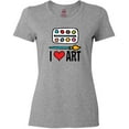 thumbnail image 3 of Inktastic Painting I Love Art Women's T-Shirt, 3 of 5