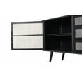 thumbnail image 5 of NovaSolo Nordic Smooth Boat Wood & Iron Buffet 2 Doors 3 Drawers in Black, 5 of 9