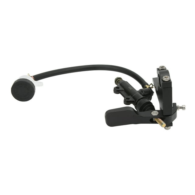 EZSPTO Thumb Brake Handle Pump,Motorcycle Thumb Brake Master Cylinder Pump Aluminium Alloy Black Universal Modification, Thumb Brake Master Pump