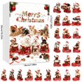 thumbnail image 2 of 2025 Advent Calendar Countdown Set Featuring 24 Boots with Realistic Designs on Both Sides, 2 of 6