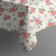 thumbnail image 3 of Pioneer Flower Floral Print Pattern Square Tablecloth, Waterproof Wipeable Spillproof Washable Table Cover for Home Kitchen Party and Daily Decor 42"x42", 3 of 4