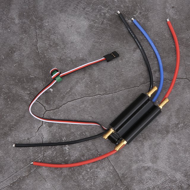 LYUMO Waterproof RC Boat ESC,RC Boat Accessory,30A RC Boat Waterproof Brushless ESC Electric Speed Controller Accessory for RC Boat