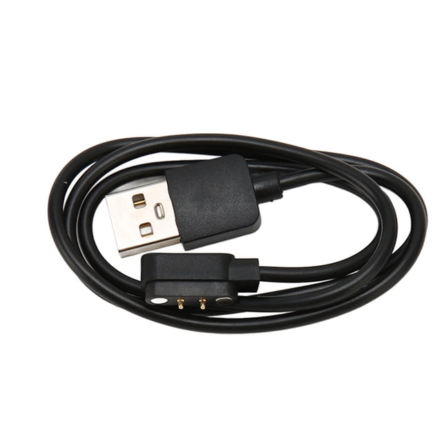 Watch USB Fast Charging Cable, PVC ABS Black Smartwatch Charging Cable Overvoltage Stable Current Transmission Efficient 5V 1A for Travel