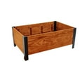 thumbnail image 1 of Grapevine Urban Garden Low-Profile Planter, FSC Recycled Wood, Rectangular, 37IN x 24IN, Natural Brown, 1 of 6