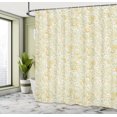 thumbnail image 4 of Ambesonne Vintage Shower Curtain, Classic Floral Swirls Print, 69"Wx70"L, Marigold, 4 of 4