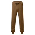 thumbnail image 2 of Sweatpants for Men- Wide Leg Loose Solid With Pockets Zip-up Gym Men‘s Pants Blue L, 2 of 5