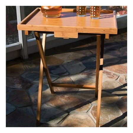 Ebern Designs Solomon Bamboo Snack TV Tray Table (Set of 2 ... Ebern Designs Solomon Bamboo Snack TV Tray Table (Set of 2 ...