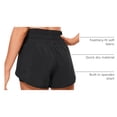 thumbnail image 4 of Shorts CRZ YOGA Cintura Alta 3" Transpirables Deportivos Negros, 4 of 9