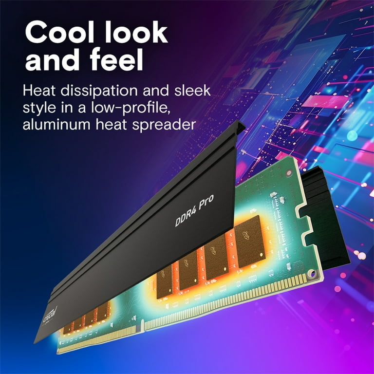 Crucial Pro 32GB DDR4 3200 PC4 25600 Gaming Computer RAM