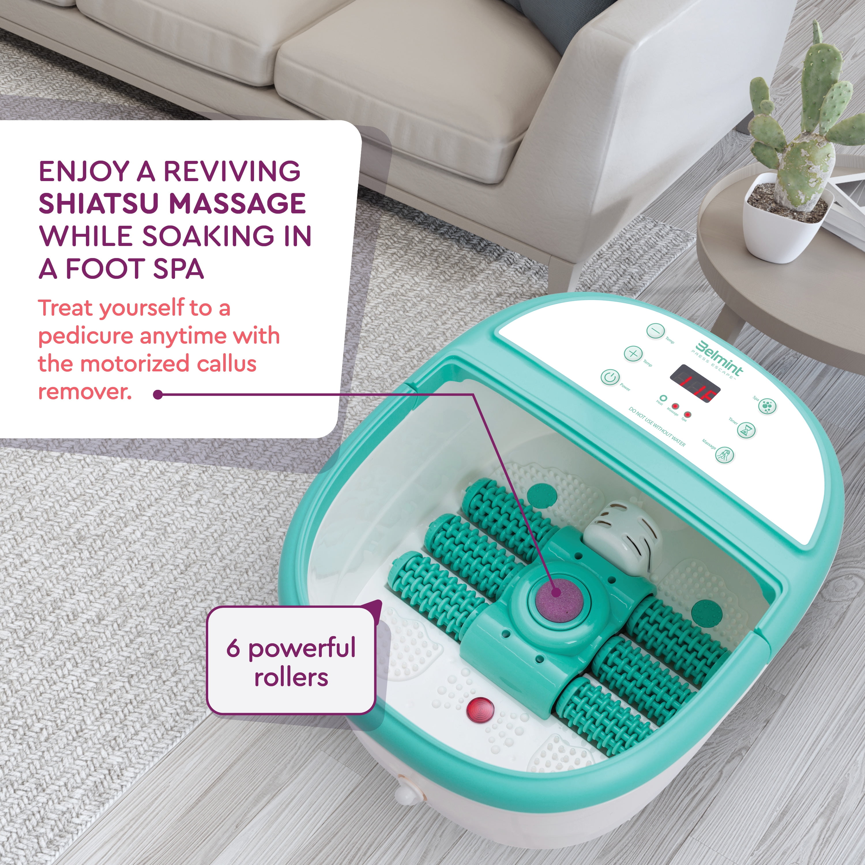 25W Personal Foot Bath Spa Massager Machine w/ Tub Health Care