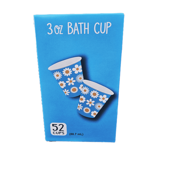 52 Pack 3 oz Paper Cups, Disposable Bathroom Cups, Mini Mouthwash Cups, Espresso Cups, Paper Cups for Party and Event Small Cups for Holiday Christmas Party, Hot/Cold Beverage Drinking Cup