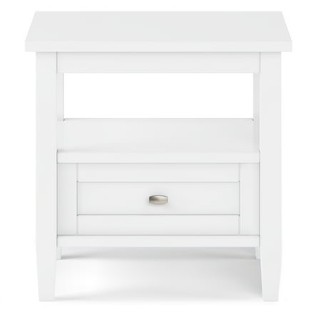Simpli Home - Warm Shaker End Table - White