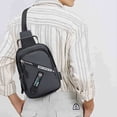 thumbnail image 5 of Tyidzon Sling Bag for Men Women, Crossbody Bag for Men Slim Chest Backpack Man Purse Small Shoulder Bag with Earphone Hole for Travel Hiking, 5 of 7