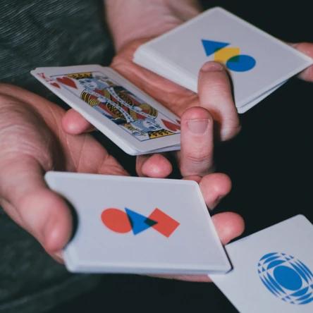 Assembly Graphic 303 Light Playing Cards by Eliot Slevin