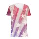thumbnail image 4 of Fiudx Ofertas Flash Del Día Top Informal de Primavera y Verano de Manga Corta con Cuello En V para Mujer, 4 of 5