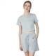 thumbnail image 2 of Conjuntos de 2 Piezas para Mujer, de Verano, con Cuello Redondo y Pantalones Cortos A Juego, para Estar en Casa con Bolsillos, Ropa Informal de Viaje A . Gris L, 2 of 9