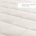 thumbnail image 5 of Noble Linens Ivory Square Pattern Quilted Coverlet Set, Full/Queen, 5 of 12