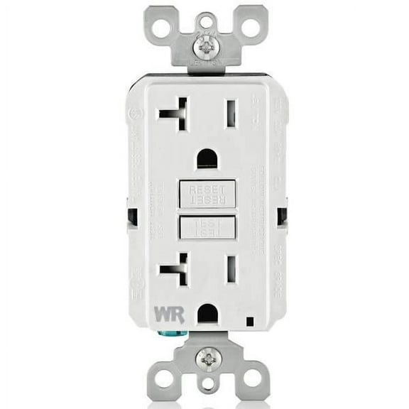 Leviton White SmartlockPro Self-Test GFCI Outlet