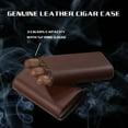 thumbnail image 2 of Visol Burgos Leather Cigar Case - Holds 3 Cigars, 2 of 8