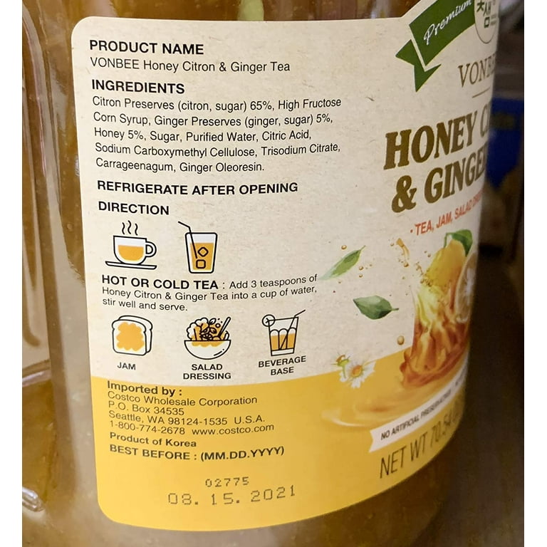 Costco Vonbee Honey Citron Ginger Tea Review UPDATED