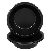 HEMOTON 4pcs Mini Tart Pans For Baking Round Nonstick Quiche Pan Small Pie Dishes Egg Tart Plate Mini Round Cake Pan Metal Bakeware For Oven