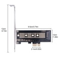 thumbnail image 4 of Tarjeta adaptadora SSD a PCI-E X1 M.2 NGFF SSD conector NVMe PCIE convertidor de disco duro compatible con 2230 2242 2260 2280, 4 of 4